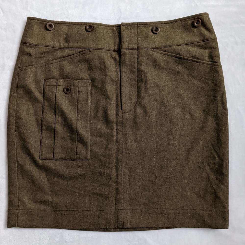 Ralph Lauren Wool & Cashmere Blend Silk Lined Skirt